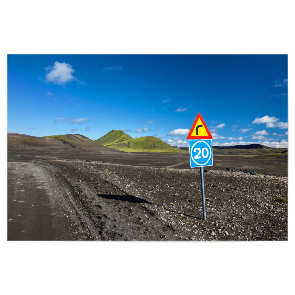 Poster 30x20 cm "Icelandic Traffic" artboxONE - Natur,Reise