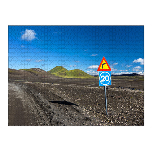 Puzzle Ravensburger "Icelandic Traffic" artboxONE - Natur,Reise
