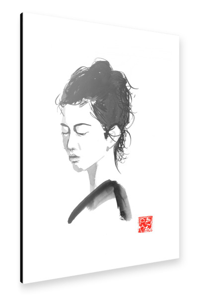 Alu-Dibond "Visage woman" 30x20 cm artboxONE