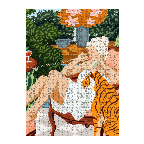Puzzle Ravensburger "Gossip" artboxONE - Tiere,Menschen