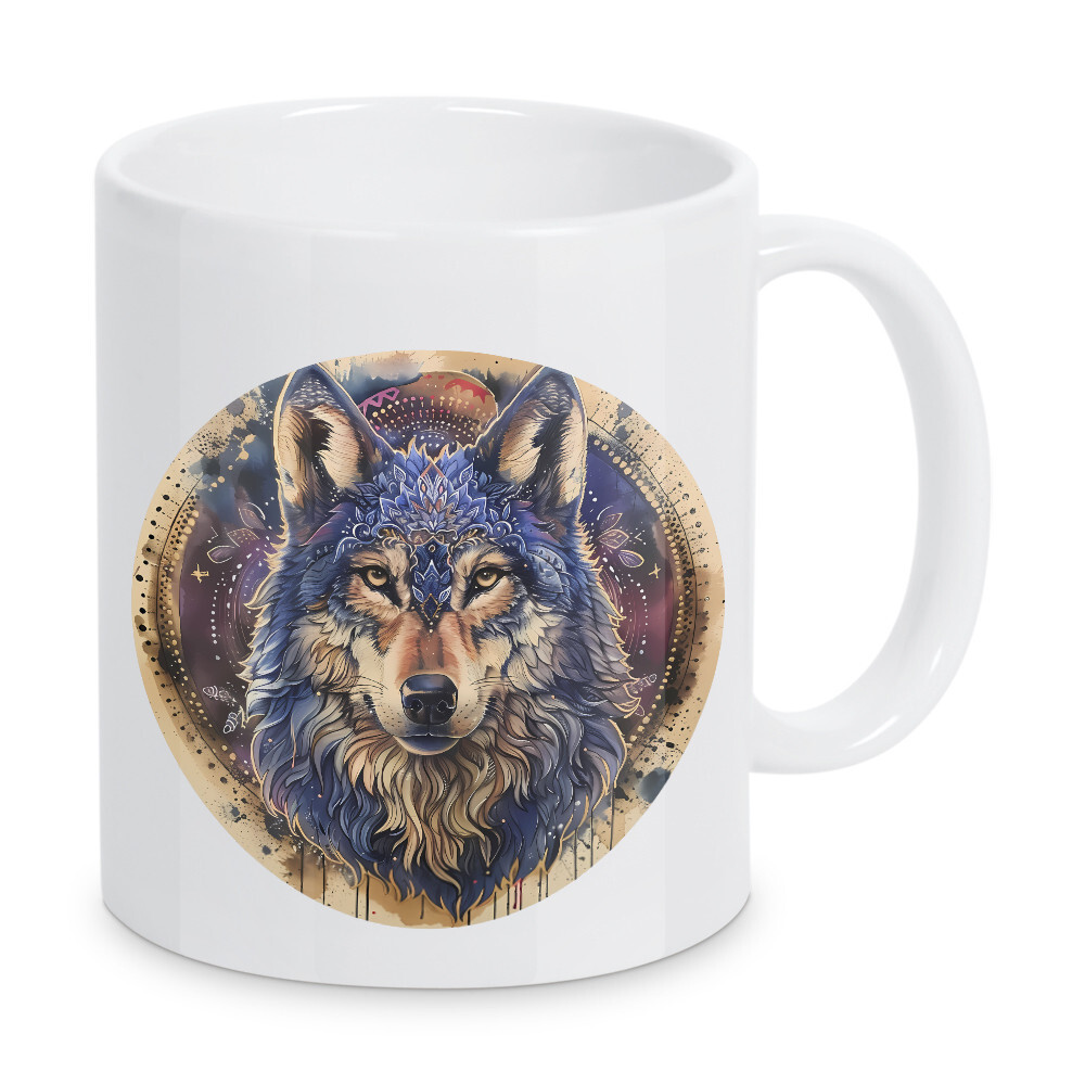 Tasse "Mandala - Wolf" artboxONE - Natur,Tiere,Abstrakt