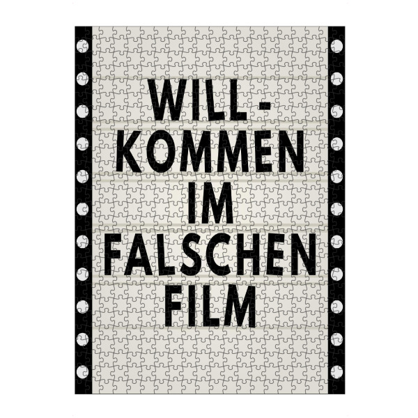 Puzzle Ravensburger "Im falschen Film" artboxONE - Typografie,Film,Lustig