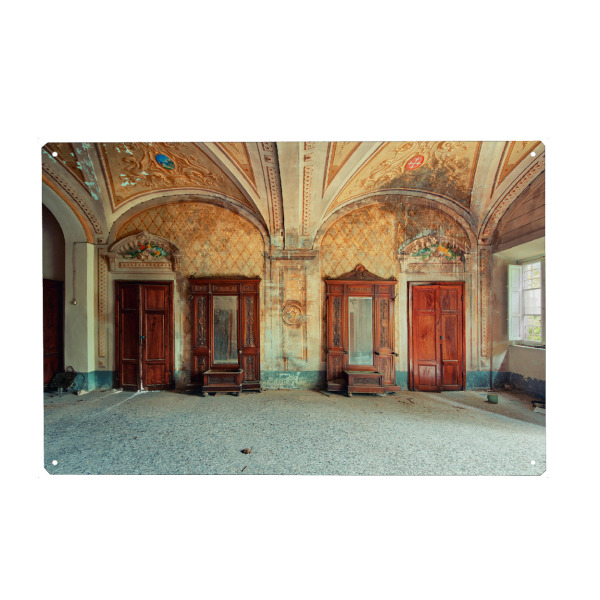 Metall Poster "Mirrors" artboxONE - Städte,Architektur