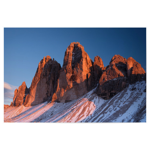 Poster 30x20 cm "Tre Cime at sunset" artboxONE - Natur,Reise / Länder