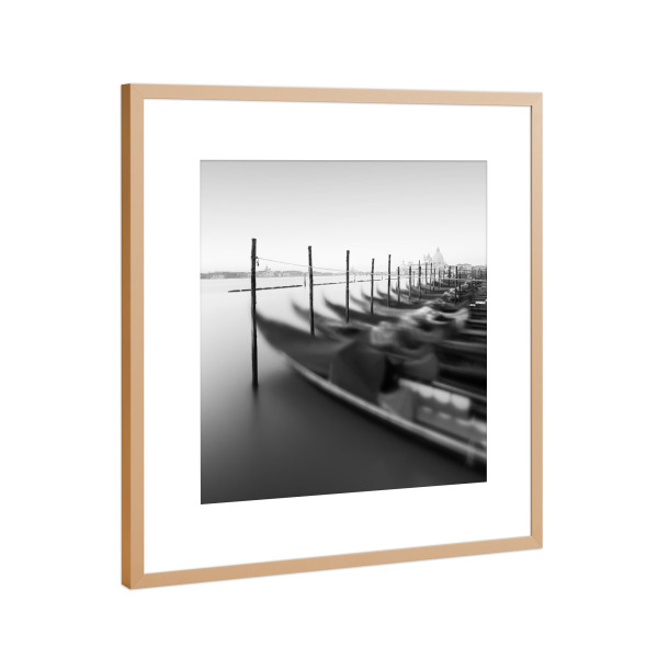 Poster mit Rahmen Kupfer "Venedig Gondola Study X" artboxONE - Städte,Schwarzweiß,Architektur,Reise / Strand und Meer,Städte / Venedig,Reise / Länder