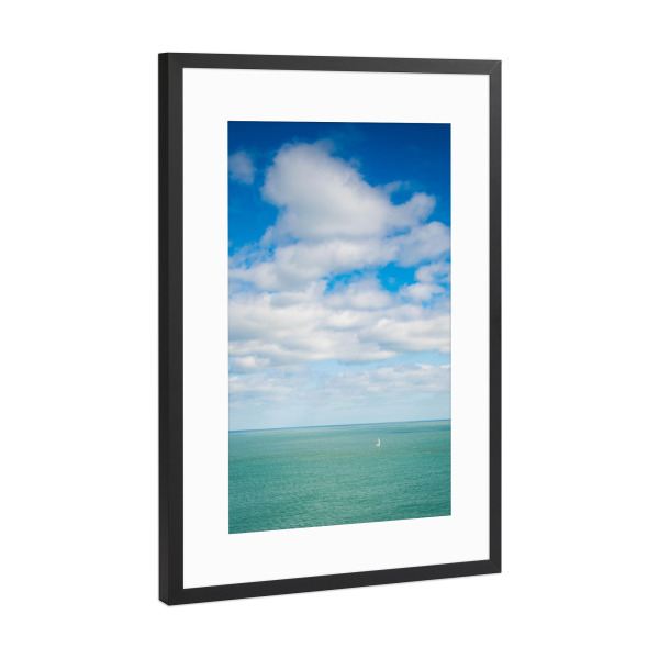 Poster mit Rahmen Schwarz (Metallic) "Die Irische See" artboxONE - Natur,Reise