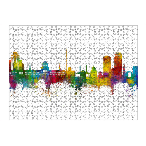 Puzzle Ravensburger "Damascus Syria Skyline" artboxONE - Städte