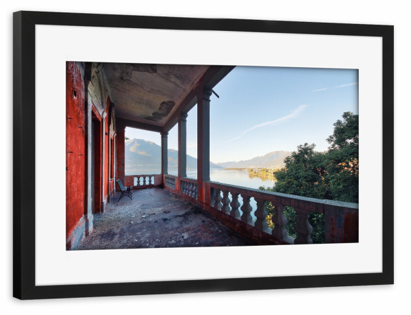 Poster mit Rahmen schwarz "Lake View" artboxONE - Reise,Architektur,Reise / Länder