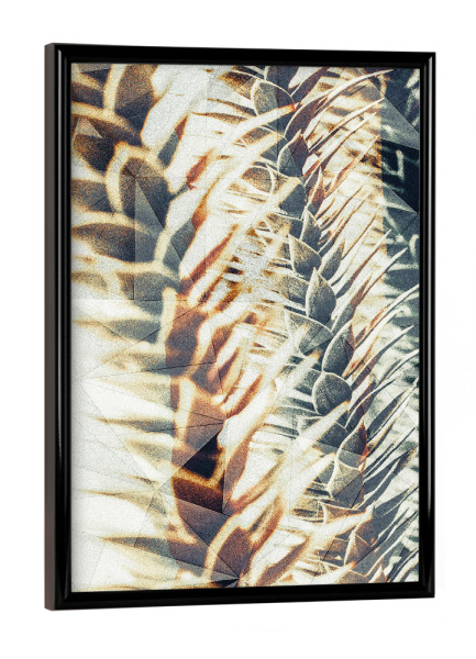 Poster mit schwarzem Rahmen "Floral green close up" artboxONE - Natur,Floral,Geometrie