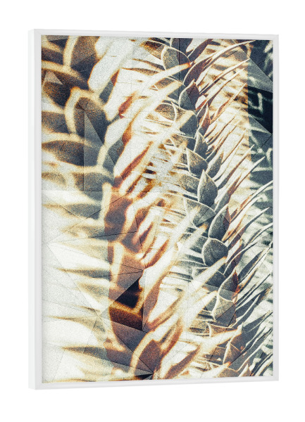 Poster mit weißem Rahmen "Floral green close up" artboxONE - Natur,Floral,Geometrie