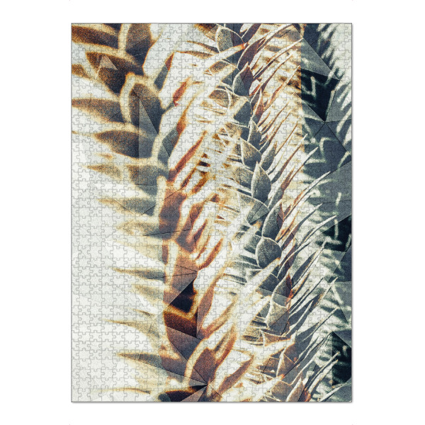 Puzzle Ravensburger "Floral green close up" artboxONE - Natur,Floral,Geometrie