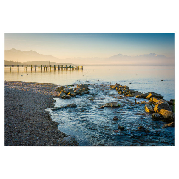 Poster "Sonnenaufgang am Chiemsee" artboxONE - Natur,Reise / Strand und Meer