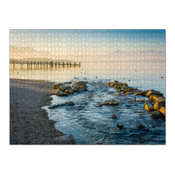 Puzzle Ravensburger "Sonnenaufgang am Chiemsee" artboxONE - Natur,Reise / Strand und Meer