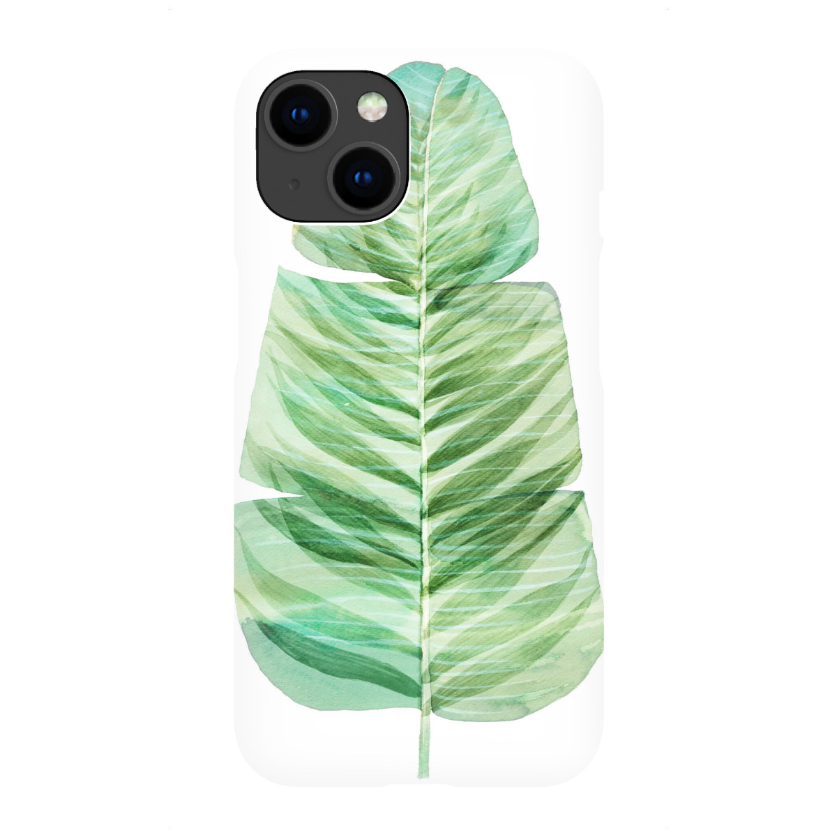 iPhone "Banana Leaf Watercolor" Premium-Case Handyhülle artboxONE