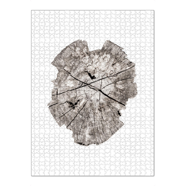 Puzzle Ravensburger "Tree Ring" artboxONE - Natur,Abstrakt - Tree ring,Ring,Baum,Tree,Baumkrone,Old,Abstract,Abstrakt,Nature,Natur,Risse