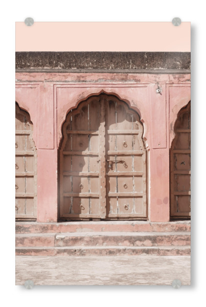 Acrylglasbild "India Pink Gate" artboxONE - Architektur,Reise / Asien,Städte / Weitere