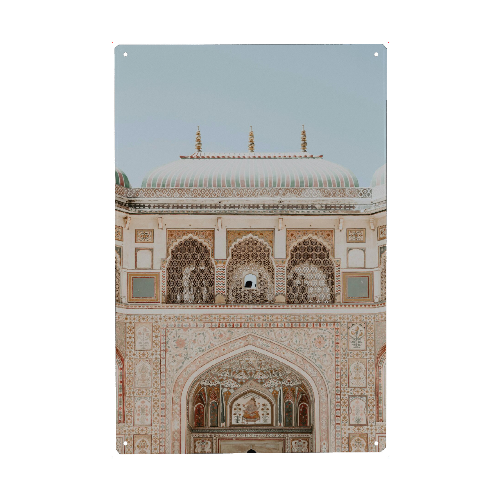 Metall Poster "Amber Fort, India" artboxONE - Architektur,Reise / Asien,Städte / Weitere