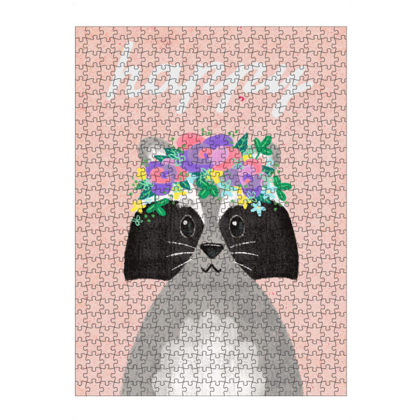 artboxONE Puzzle "Happy Waschbär!" artboxONE - Für Kinder,Tiere