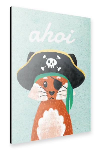 Alu-Dibond "Ahoi Fuchs!" 30x20 cm artboxONE