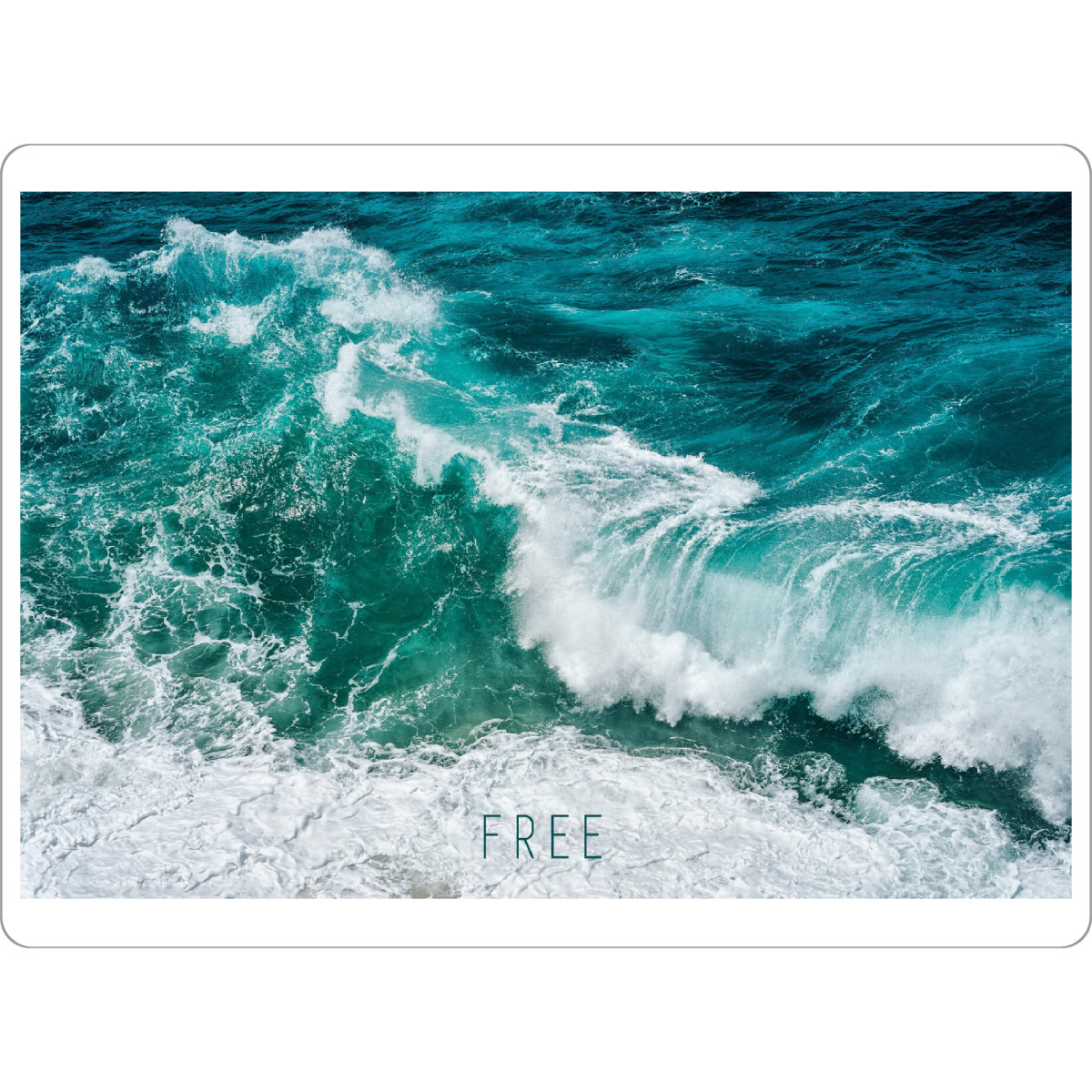 Tischset "FEEL FREE" artboxONE - Typografie,Natur,Reise,Reise / Strand und Meer