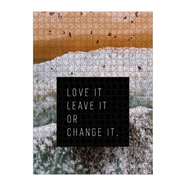 artboxONE Puzzle "Love it - Beach" artboxONE - Typografie,Natur,Reise,Reise / Strand und Meer