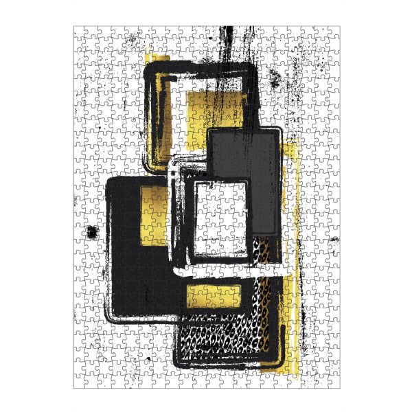 Puzzle Ravensburger "Abstrakte Malerei Nr. 3 | gold" artboxONE - Abstrakt