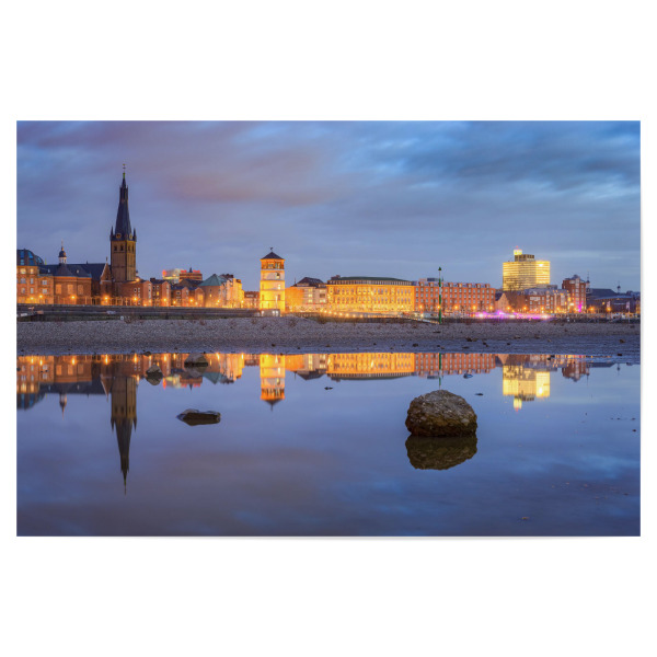 Poster "Blick zur Düsseldorfer Altstadt" artboxONE - Städte,Reise,Städte / Düsseldorf