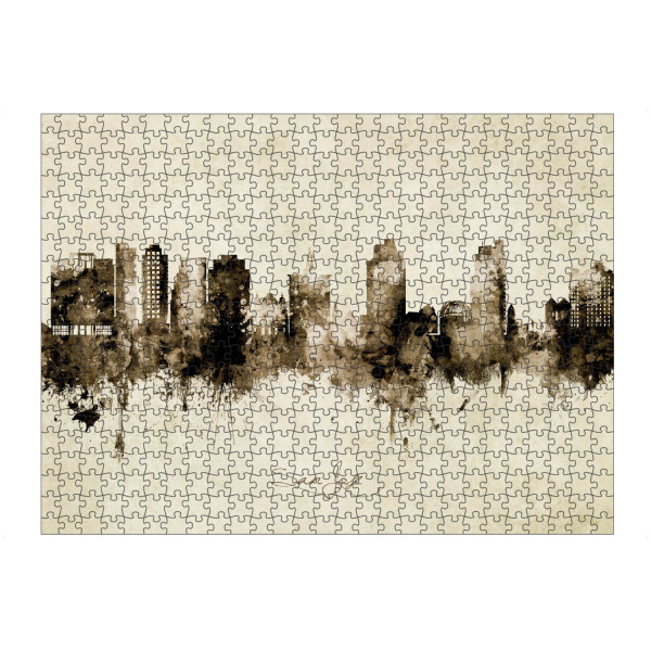 artboxONE Puzzle "San Jose California Skyline Sepia" artboxONE - Städte