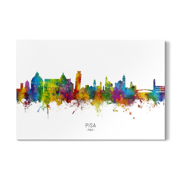 Galerie-Print "Pisa Italy Skyline txt" 30x20 cm artboxONE