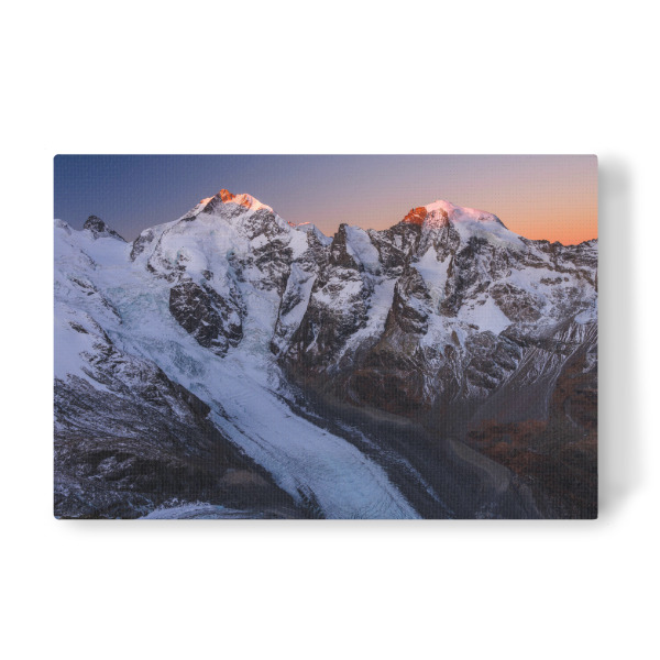 Leinwandbild "Piz Bernina sunrise" artboxONE - Natur