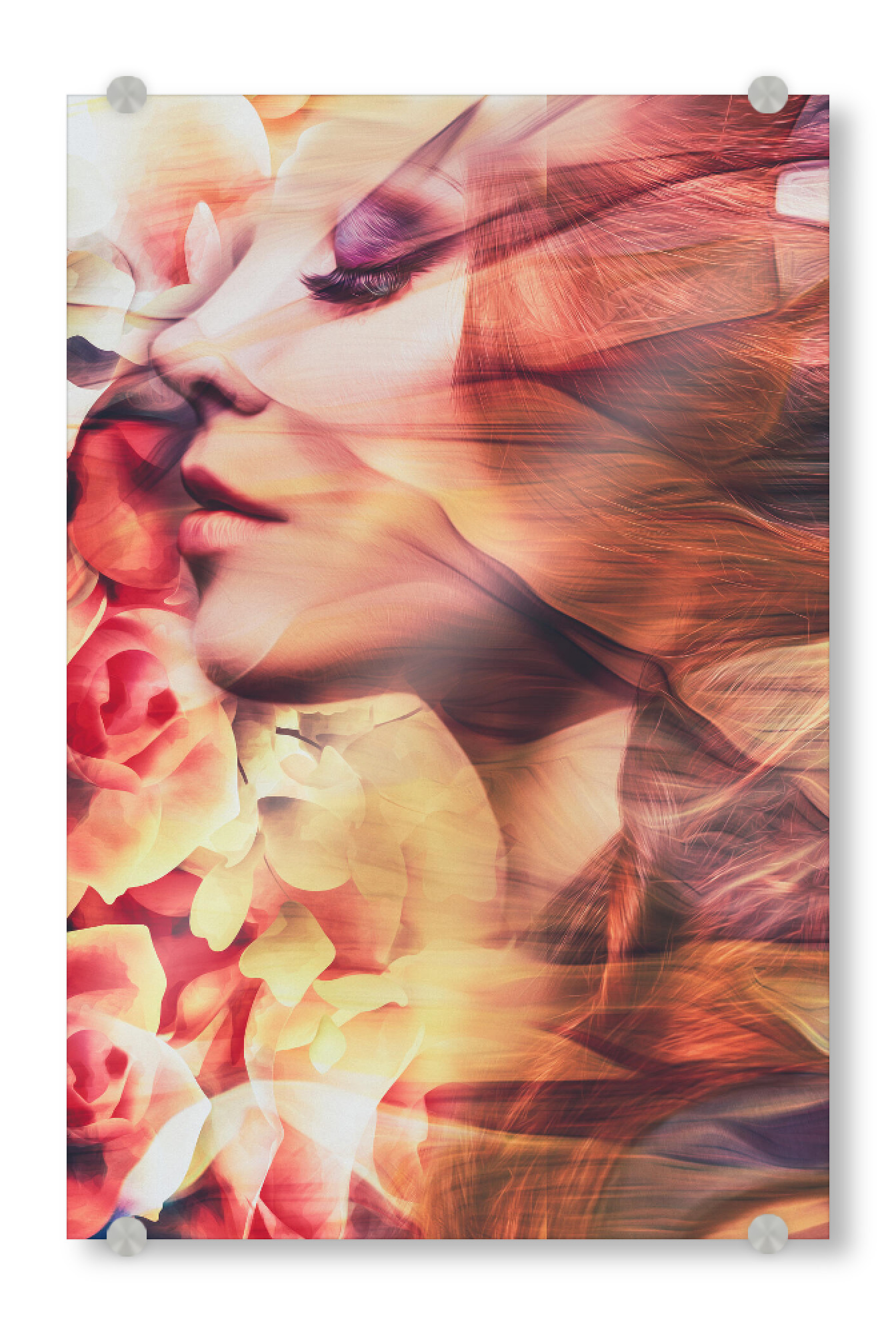 Acrylglasbild "Somebody to Love" artboxONE - Floral,Abstrakt,Menschen