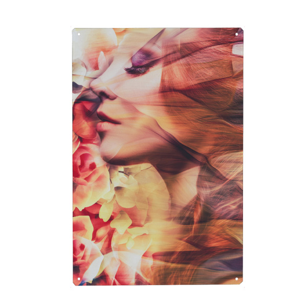 Metall Poster "Somebody to Love" artboxONE - Floral,Abstrakt,Menschen