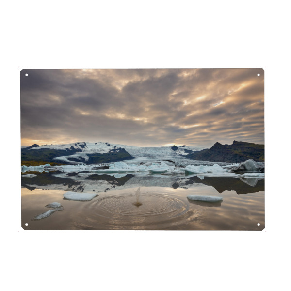 Holzbild "Fjallsárlón" artboxONE - Natur