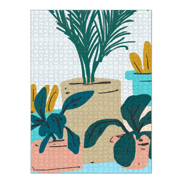 Puzzle Ravensburger "Little House Plants | Pastel" artboxONE - Natur,Floral