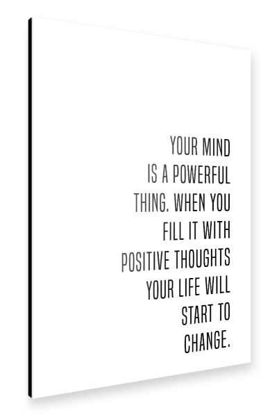Alu-Dibond "Power of mind" 30x20 cm artboxONE