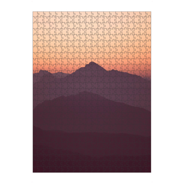 artboxONE Puzzle "Sonnenlicht hinter einem Berg" artboxONE - Natur