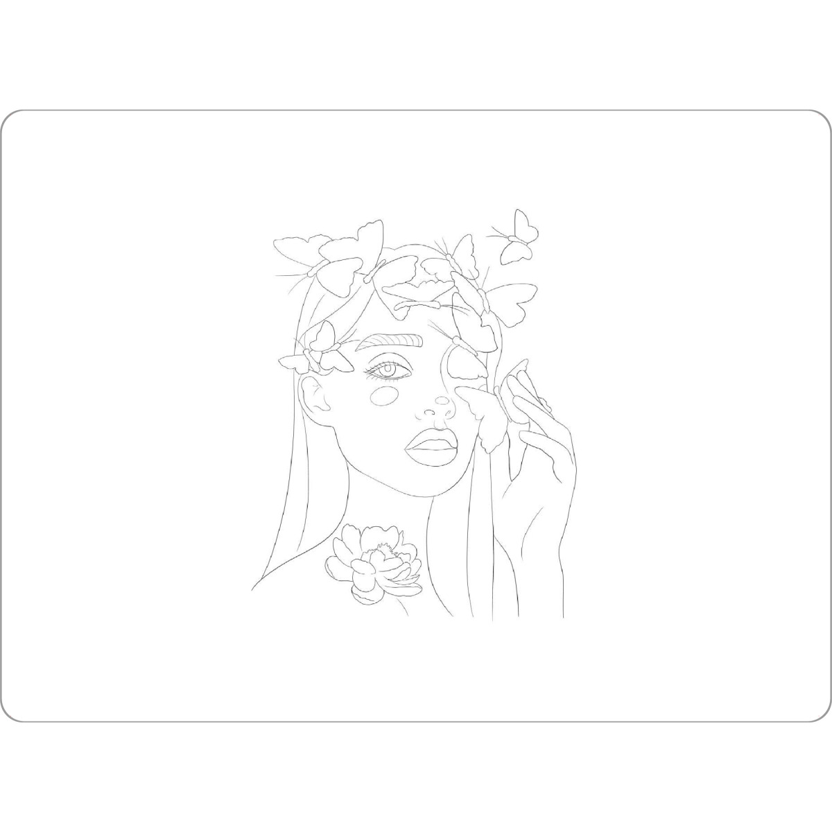 Tischset "Sophistication" artboxONE - Natur,Floral,Tiere,Schwarzweiß,Liebe,Fashion