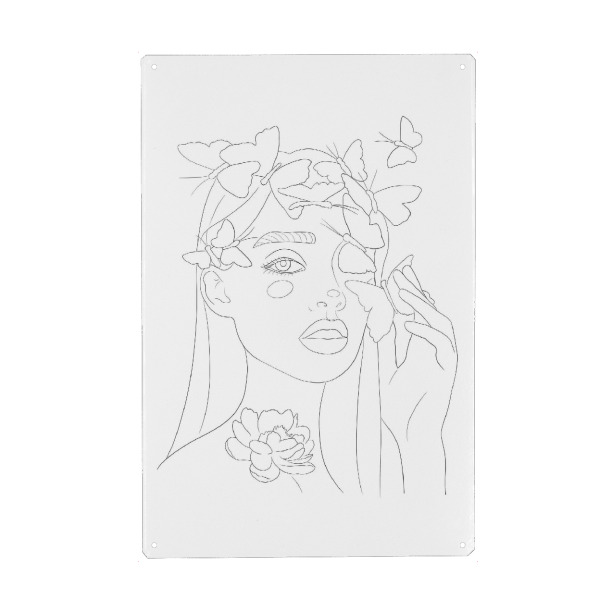 Holzbild "Sophistication" artboxONE - Natur,Floral,Tiere,Schwarzweiß,Liebe,Fashion