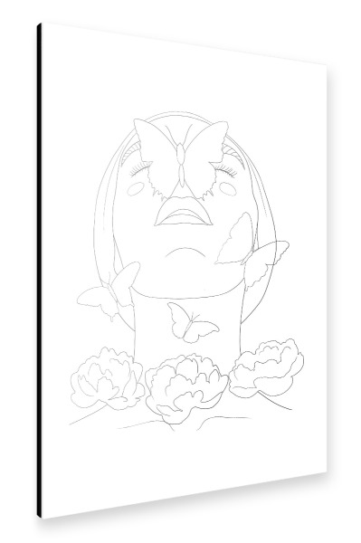 Alu-Dibond "Grace girl" 30x20 cm artboxONE