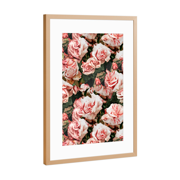 Poster mit Rahmen Kupfer "Ayaka" artboxONE - Natur,Floral