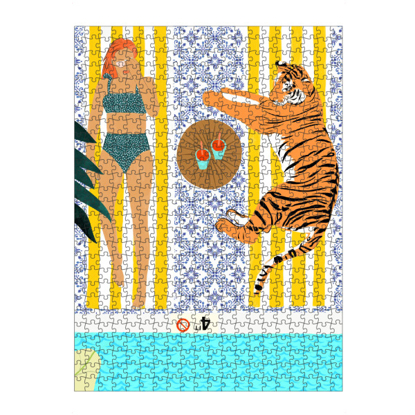 artboxONE Puzzle "How To Vacay With Your Tiger" artboxONE - Natur,Tiere,Menschen