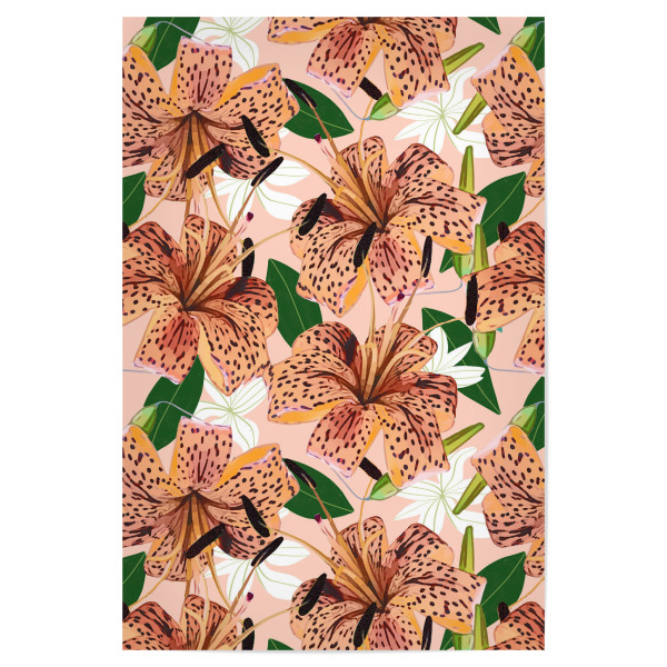 Poster "Tiger Lillies" artboxONE - Floral