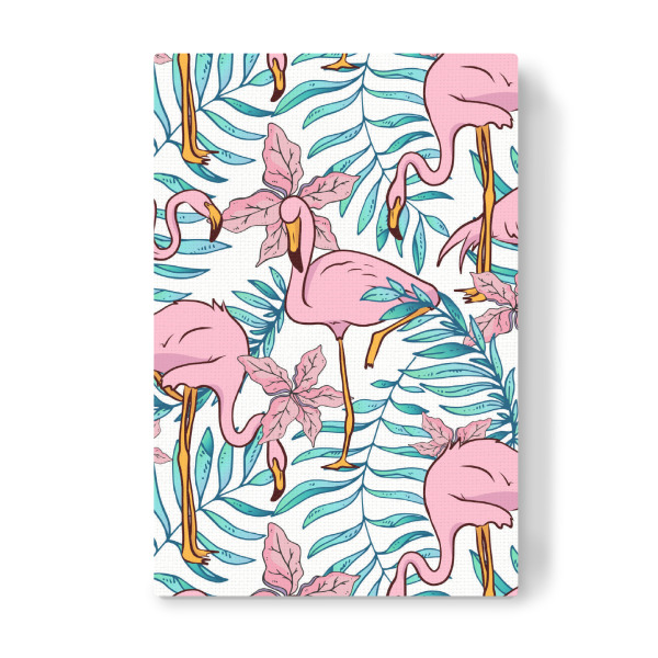Leinwandbild "Boho Flamingo" artboxONE - Natur,Floral,Tiere