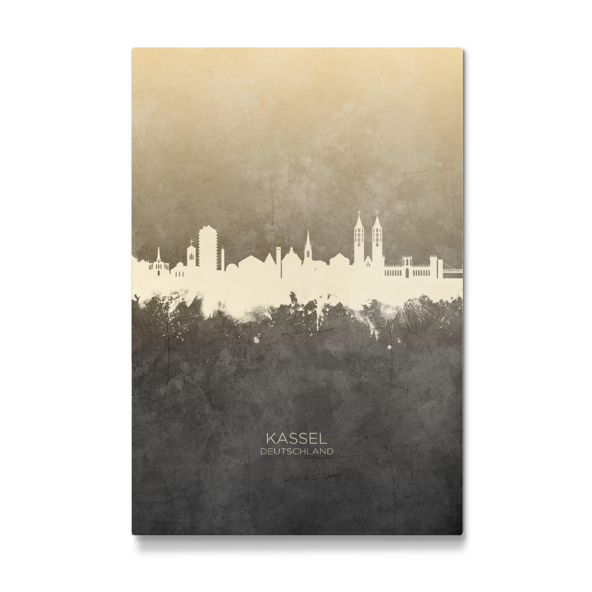 Galerie-Print "Kassel Germany Skyline Taupe" 30x20 cm artboxONE