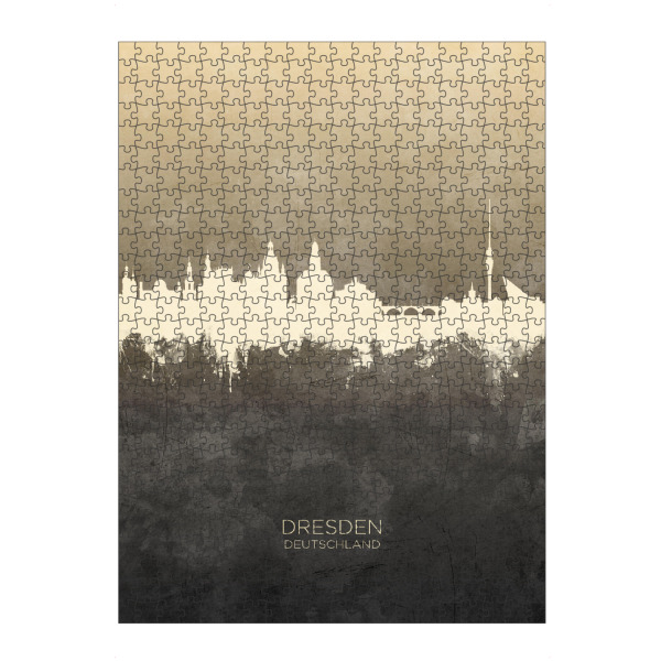 artboxONE Puzzle "Dresden Germany Skyline Taupe" artboxONE - Städte - Dresden,Deutschland,Skyline,Cityscape,Stadtbild,Watercolor,Germany,City,Stadt