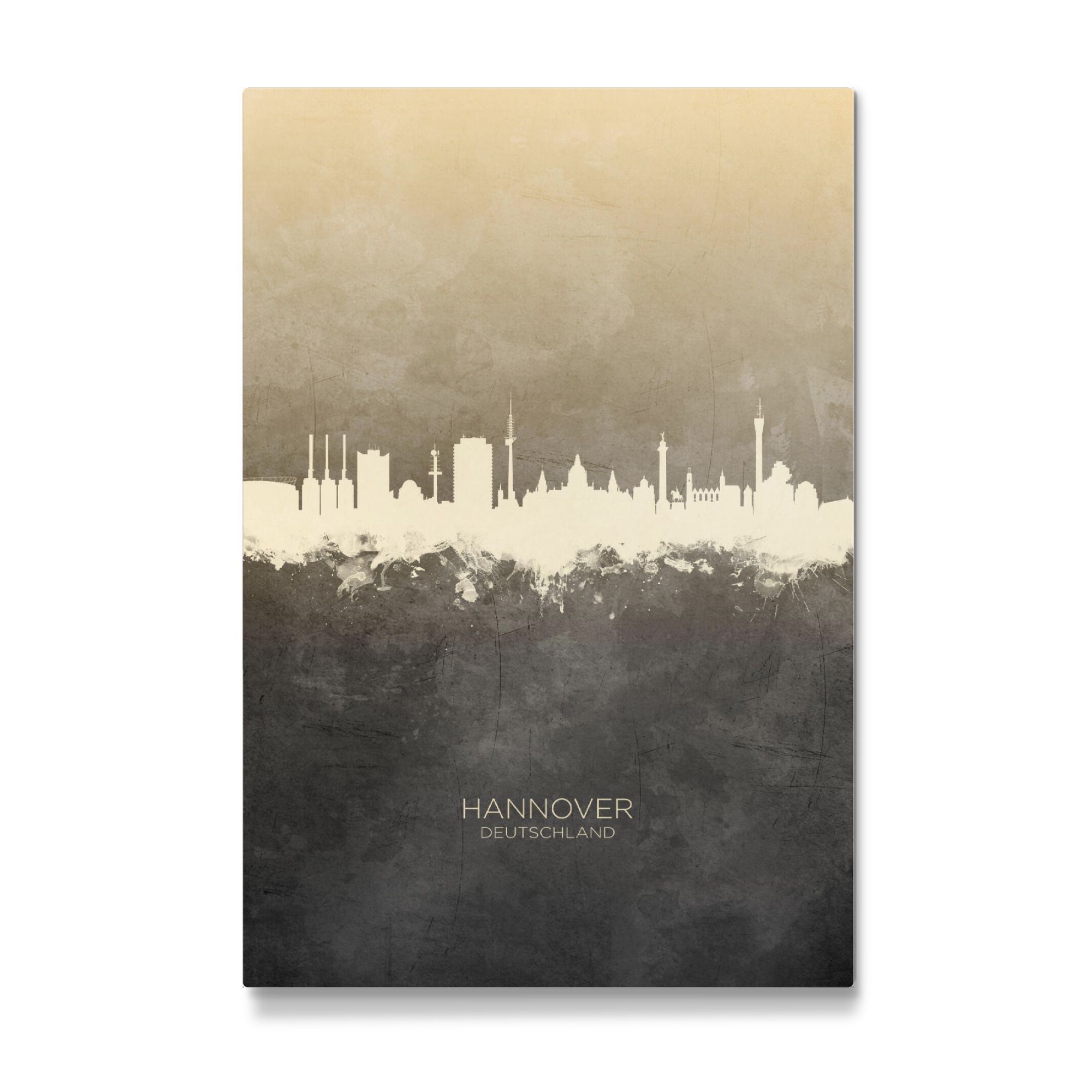 Galerie-Print "Hannover Germany Skyline Taupe" 30x20 cm artboxONE