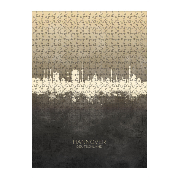 Puzzle Ravensburger "Hannover Germany Skyline Taupe" artboxONE - Städte