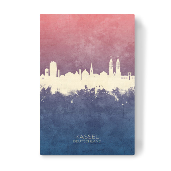 Leinwandbild "Kassel Germany Skyline BlueRose" artboxONE - Städte