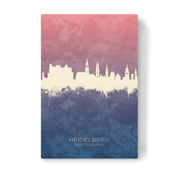 Leinwandbild "Heidelberg Skyline BlueRose" artboxONE - Städte