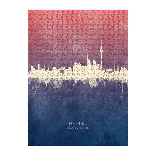 Puzzle Ravensburger "Berlin Germany Skyline BlueRose" artboxONE - Städte,Städte / Berlin